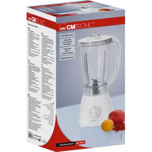 Clatronic UM 3470 Μπλέντερ 1.5lt 500W Λευκό