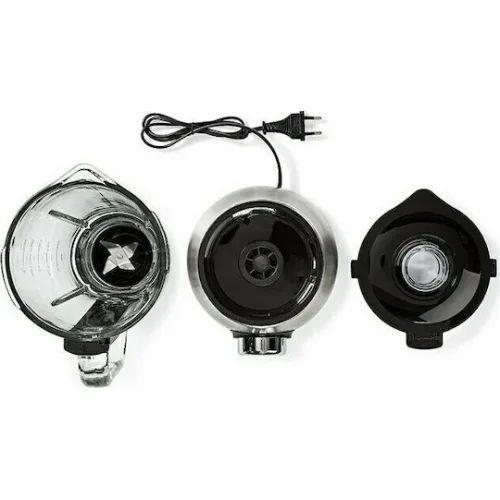 Nedis Μπλέντερ για Smoothies με Γυάλινη Κανάτα 1.5lt 800W Μαύρο KABL350CAL