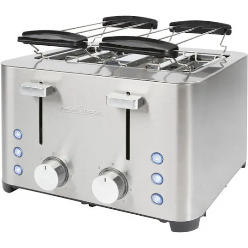 Profi Cook PC-TA 1252 Φρυγανιέρα 4 Θέσεων 1500W Inox