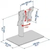 Meliconi Stand 100-200 Επιτραπέζια Βάση Τηλεόρασης έως 40" και 20kg