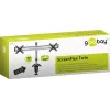 Goobay ScreenFlex Twin Βάση Γραφείου για 2 Οθόνες έως 23" Ασημί