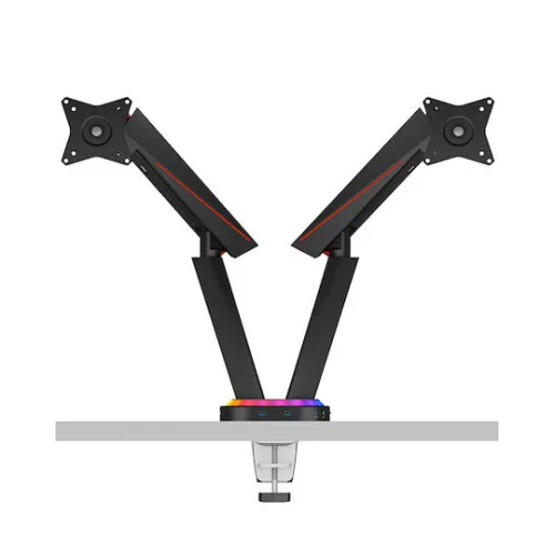 Icy Box Βάση Γραφείου για 2 Οθόνες έως 32" με Βραχίονα (IB-MSG304BL-T)