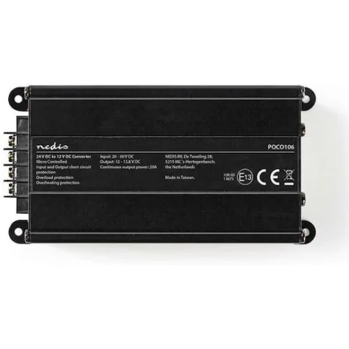Nedis POCO106 Μετατροπέας Τάσης DC/DC 24V σε 12V