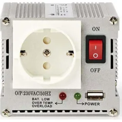 Nedis Inverter Αυτοκινήτου Τροποποιημένου Ημιτόνου 300W για Μετατροπή 12V DC σε 230V AC με 1xUSB