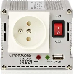 Nedis Inverter Αυτοκινήτου Τροποποιημένου Ημιτόνου 300W για Μετατροπή 12V DC σε 230V AC με 1xUSB