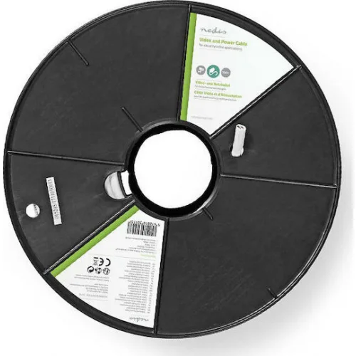 Nedis Καλώδιο Σύνδεσης Συστημάτων CCTV 100m White Λευκό SCGR90300WT100