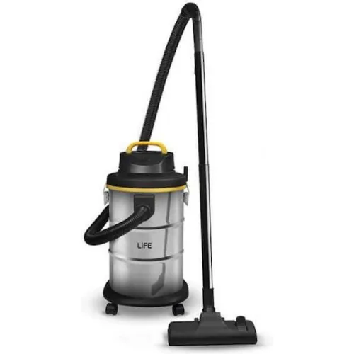 Life Cleanmaster Σκούπα Υγρών / Στερεών 1400W με Πλαστικό Κάδο 25lt