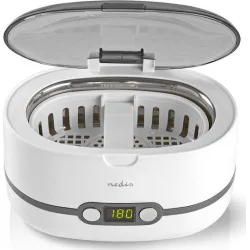 Nedis Καθαριστής Υπερήχων 600ml Inox με Ψηφιακό Χρονοδιακόπτη