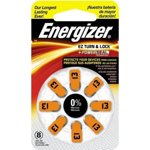 Energizer Μπαταρίες Ακουστικών Βαρηκοΐας 13 1.4V 8τμχ