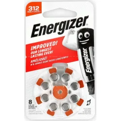 Energizer Μπαταρίες Ακουστικών Βαρηκοΐας 312 1.4V 8τμχ
