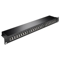 Goobay Patch Panel Shielded για Rack 19" 24 Θυρών Μαύρο Goobay Patch Panel Shielded για Rack 19" 24 Θυρών Μαύρο