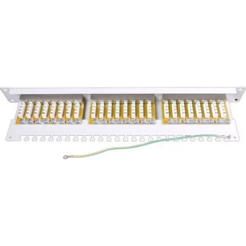 Goobay Patch Panel για Rack 1U 19" 24 Θυρών cat6 Γκρι