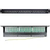 Goobay Patch Panel για Rack 1U 19" 24 Θυρών cat6a Μαύρο