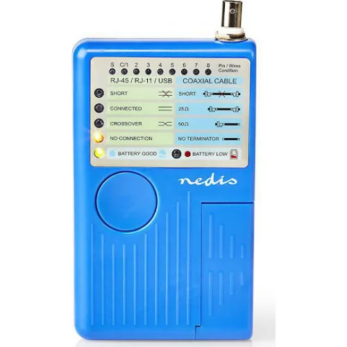Nedis NWCTM100BU Tester Καλωδίων Δικτύου
