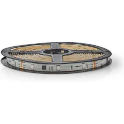 Nedis Αδιάβροχη Smart Ταινία LED Wi-Fi 24V RGB Φως 5m Τύπου SMD5050 με Τροφοδοτικό & Τηλεχειριστήριο