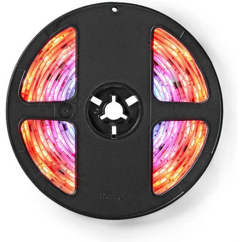 Nedis Αδιάβροχη Smart Ταινία LED Wi-Fi 24V RGB Φως 5m Τύπου SMD5050 με Τροφοδοτικό & Τηλεχειριστήριο