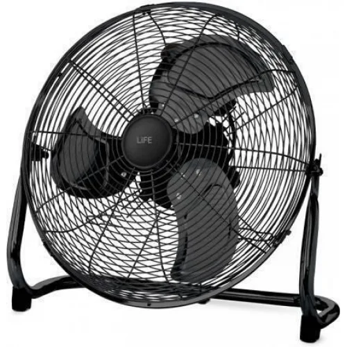 Life Meltemi Ανεμιστήρας Δαπέδου 100W Διαμέτρου 40cm Mystery Black