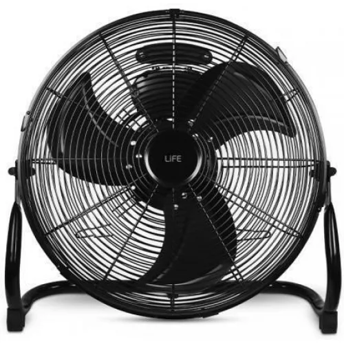 Life Meltemi Ανεμιστήρας Δαπέδου 100W Διαμέτρου 40cm Mystery Black