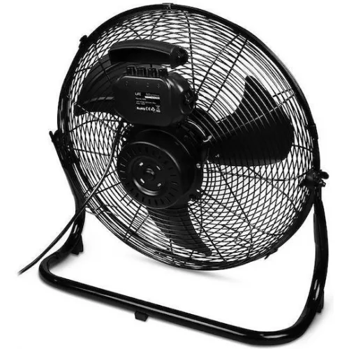 Life Meltemi Ανεμιστήρας Δαπέδου 100W Διαμέτρου 40cm Mystery Black