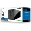 NOD U-2000 UPS Line-Interactive 2000VA 1200W με 4 Schuko Πρίζες
