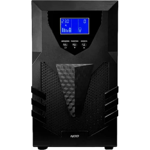 NOD U-2000 UPS On-Line 2000VA 1600W με 3 Schuko Πρίζες