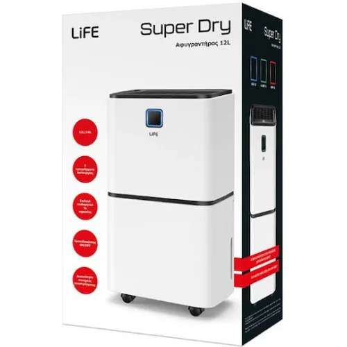 Life Super Dry Αφυγραντήρας με Συμπιεστή 12lt