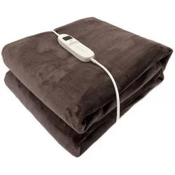 Life Cuddle Mocha Double Ημίδιπλη Ηλεκτρική Κουβέρτα Πλενόμενη Καφέ 160W 130x180εκ.