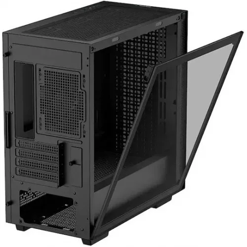Deepcool CH370 Gaming Midi Tower Κουτί Υπολογιστή με Πλαϊνό Παράθυρο Μαύρο