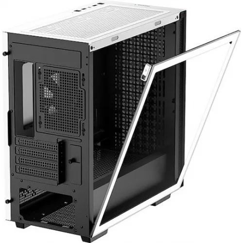 Deepcool CH370 Midi Tower Κουτί Υπολογιστή με Πλαϊνό Παράθυρο Λευκό