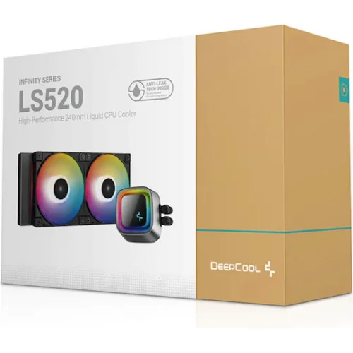Deepcool LS520 Υδρόψυξη Επεξεργαστή Διπλού Ανεμιστήρα 120mm για Socket AM4/AM5/1700/1200/115x με ARGB Φωτισμό