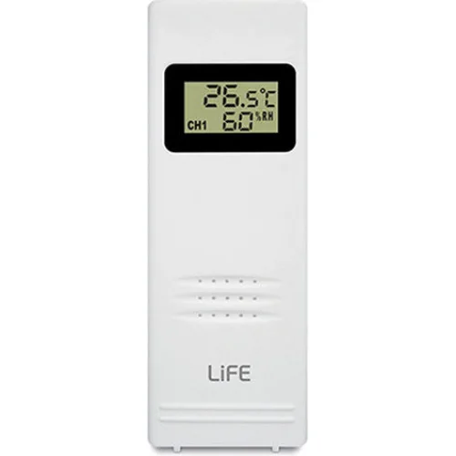 Life Steppe 221-0362 Ασύρματος Μετεωρολογικός Σταθμός Ψηφιακός Επιτραπέζιος Μαύρος
