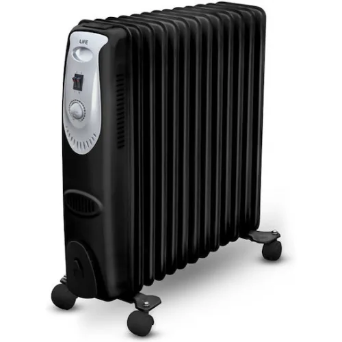 Life Comfy XL Dark Καλοριφέρ Λαδιού με 13 φέτες 2500W