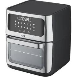 Life Air Fryer 12lt Ασημί 221-0366
