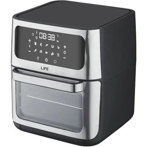 Life Air Fryer 12lt Ασημί 221-0366
