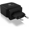 Icy Box Φορτιστής Χωρίς Καλώδιο με Θύρα USB-A και 2 Θύρες USB-C 65W Power Delivery Μαύρος (IB-PS103-PD)