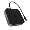 Icy Box USB-C Docking Station με HDMI/DisplayPort 4K PD Ethernet και σύνδεση 2 Οθονών Μαύρο (IB-DK408-C41)