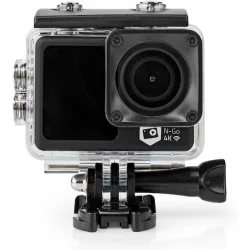 Nedis ACAM51BK Action Camera 4K Ultra HD Υποβρύχια (με Θήκη) με Οθόνη 2" και Wi-Fi Μαύρη