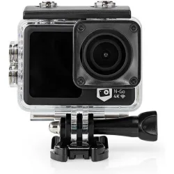 Nedis ACAM51BK Action Camera 4K Ultra HD Υποβρύχια (με Θήκη) με Οθόνη 2" και Wi-Fi Μαύρη