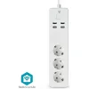 Nedis Smart Πολύπριζο 3 Θέσεων με 4 USB-A, Διακόπτη και Καλώδιο 1.8m