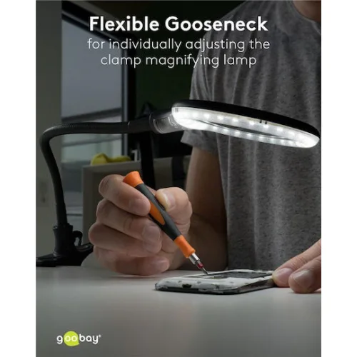 Goobay Επιτραπέζιος Μεγεθυντικός Φακός με Φως