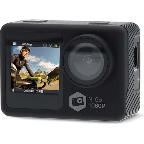 Nedis ACAM31BK 32GB Action Camera Full HD (1080p) με Οθόνη 2" και Wi-Fi Μαύρη