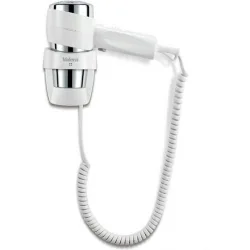 Valera Action Super Plus 1200 Σεσουάρ Ξενοδοχείου Λευκό 1.2kW με Σπειροειδές Καλώδιο έως 250εκ.