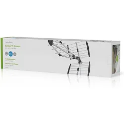 Nedis Εξωτερική Κεραία Τηλεόρασης (δεν απαιτεί τροφοδοσία) σε Μαύρο Χρώμα Σύνδεση με Ομοαξονικό (Coaxial) Καλώδιο