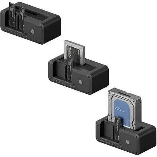 Icy Box Θήκη για Σκληρό Δίσκο 2.5" / 3.5" / M.2 SATA III