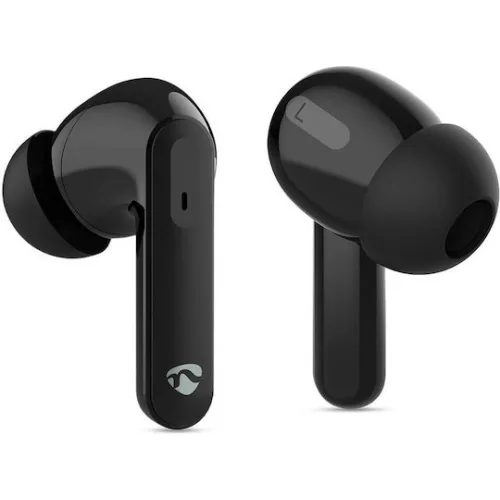 Nedis HPBT2450BK In-ear Bluetooth Handsfree Ακουστικά με Θήκη Φόρτισης Μαύρα