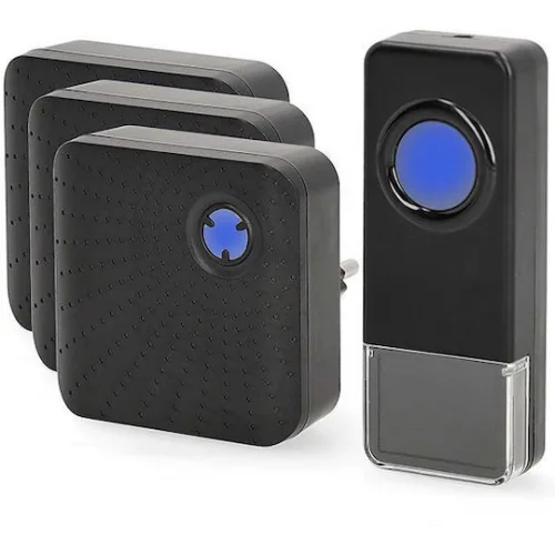 Nedis Ασύρματο Κουδούνι Πόρτας Μαύρο