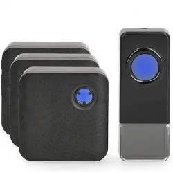 Nedis Ασύρματο Κουδούνι Πόρτας Μαύρο