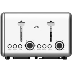 Life Brekky Φρυγανιέρα 4 Θέσεων 1500W Inox