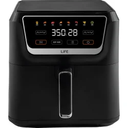 Life GR8 Air Fryer 8lt Μαύρο