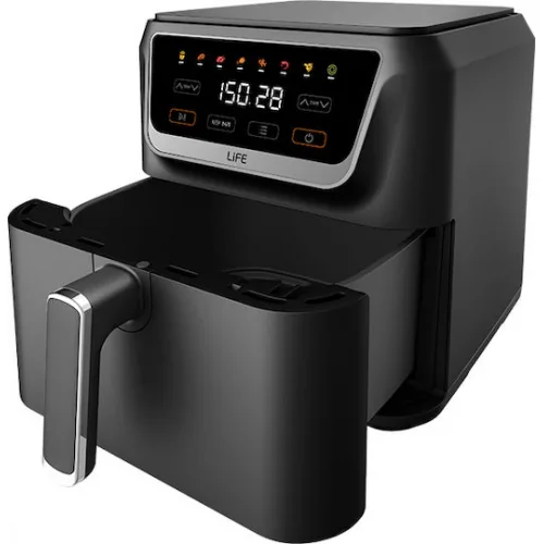 Life GR8 Air Fryer 8lt Μαύρο